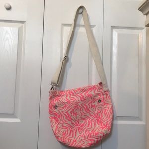 Aeropostale Neon Pink Zebra Bag
